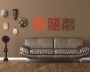 Zebra-stripe Damask Wall Pattern Decal Modern Vinyl Art